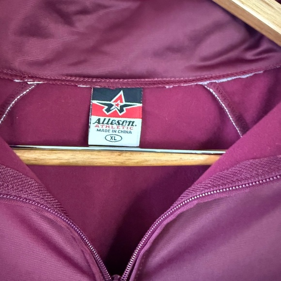 Vintage Alleson Athletic Burgundy Zip-Up Jacket – Men’s XL - Picture 3 of 4